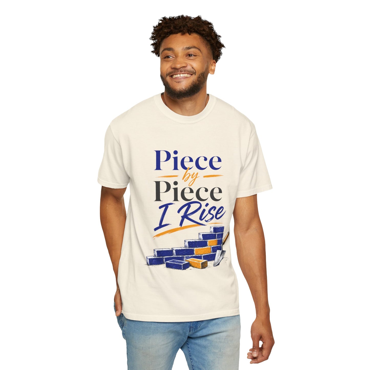 Piece by Piece I Rise T-Shirt — Inspirational Growth Tee