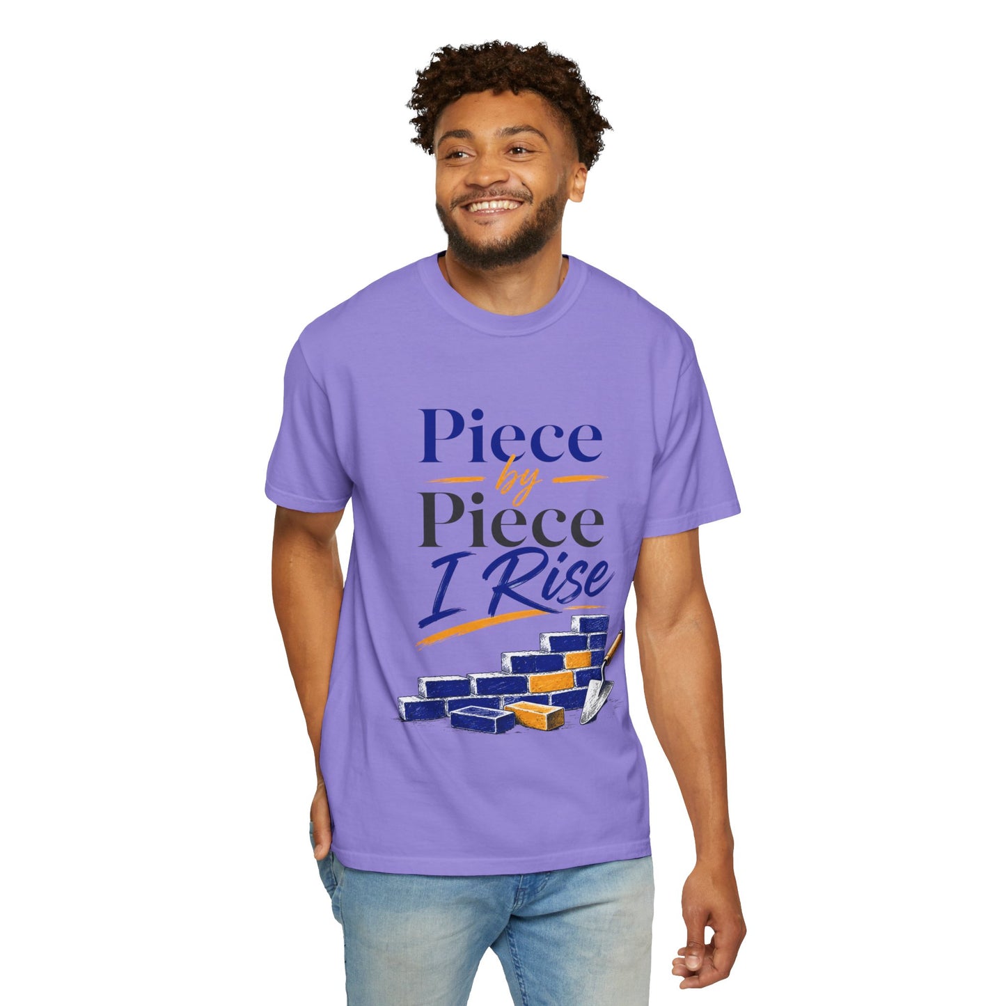 Piece by Piece I Rise T-Shirt — Inspirational Growth Tee