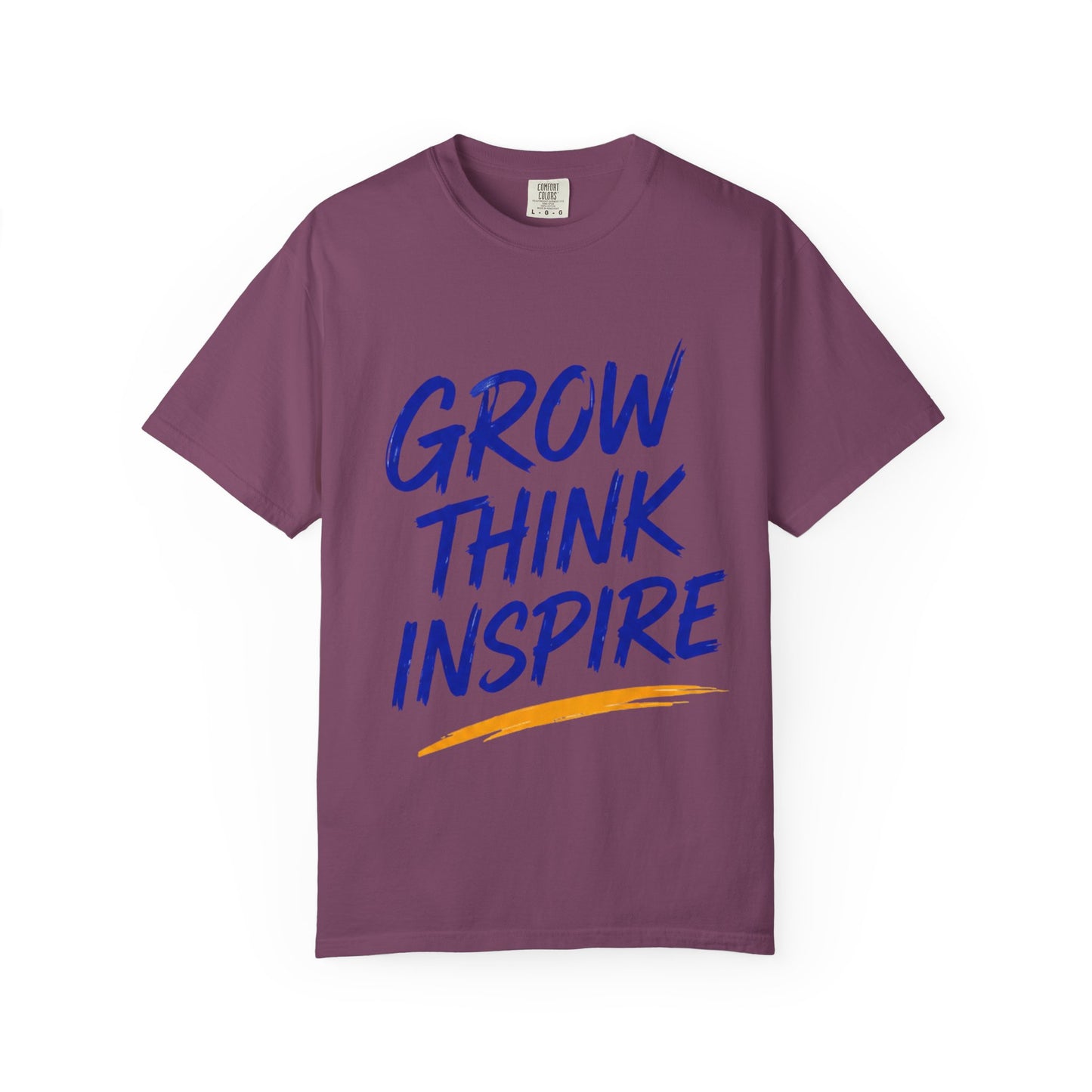 Grow Think Inspire T-Shirt — Motivational Graphic Tee