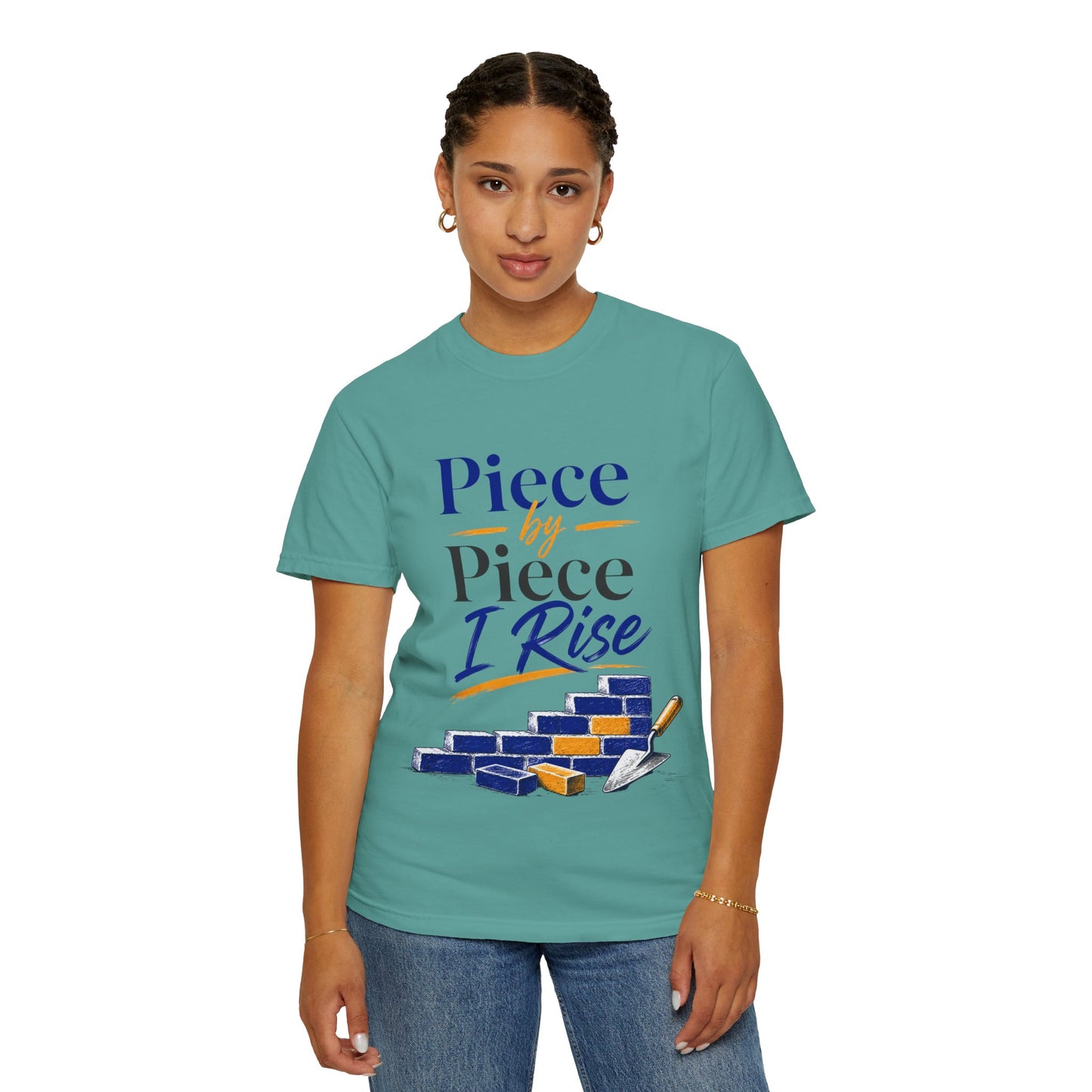 Piece by Piece I Rise T-Shirt — Inspirational Growth Tee