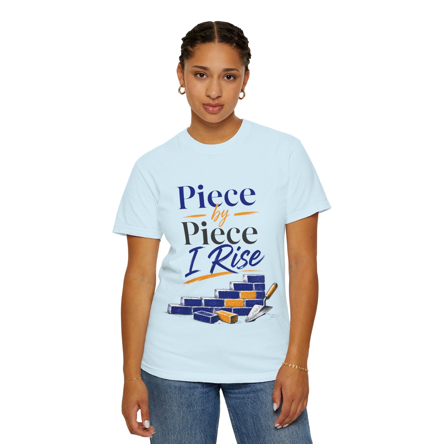 Piece by Piece I Rise T-Shirt — Inspirational Growth Tee
