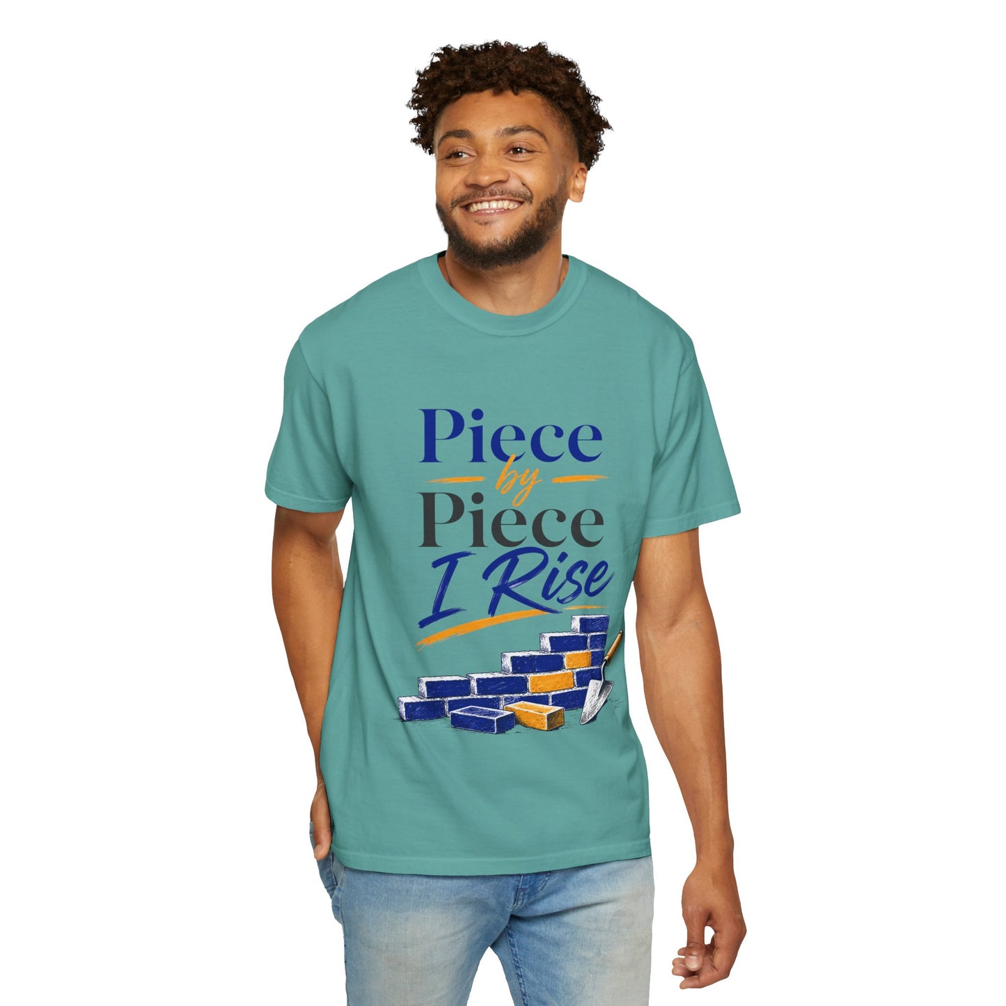 Piece by Piece I Rise T-Shirt — Inspirational Growth Tee