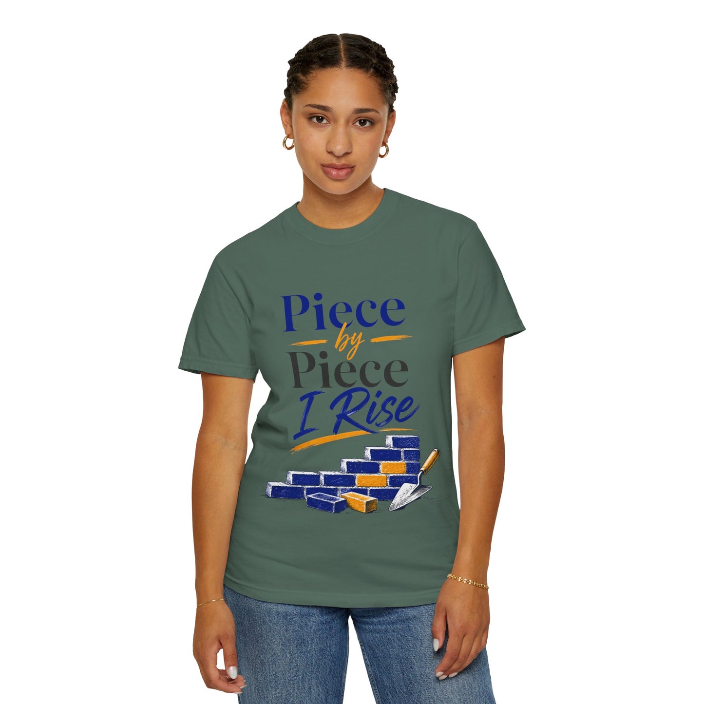Piece by Piece I Rise T-Shirt — Inspirational Growth Tee