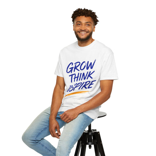 Grow Think Inspire T-Shirt — Motivational Graphic Tee