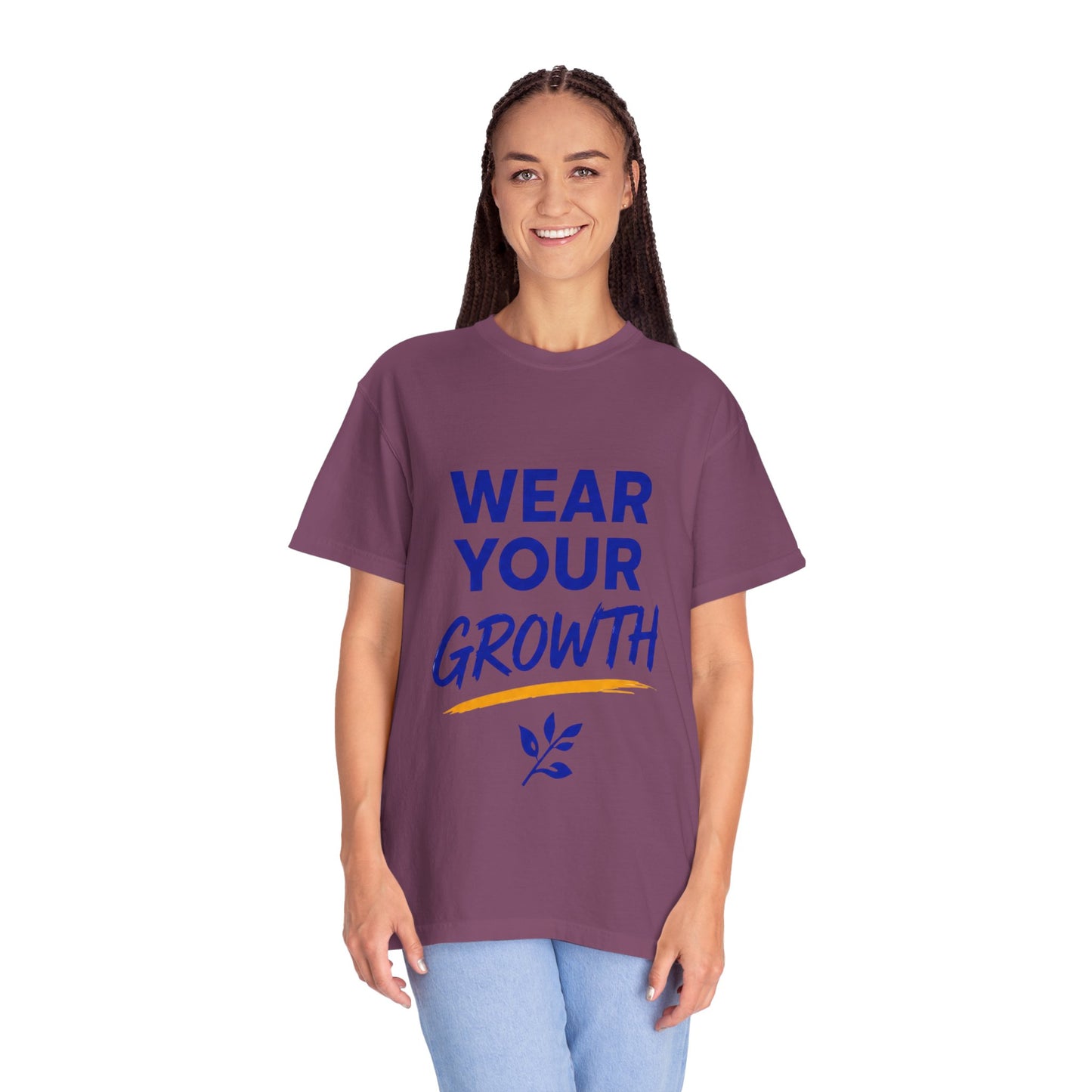 Wear Your Growth T-Shirt — Inspirational Motivational Tee for Personal Development