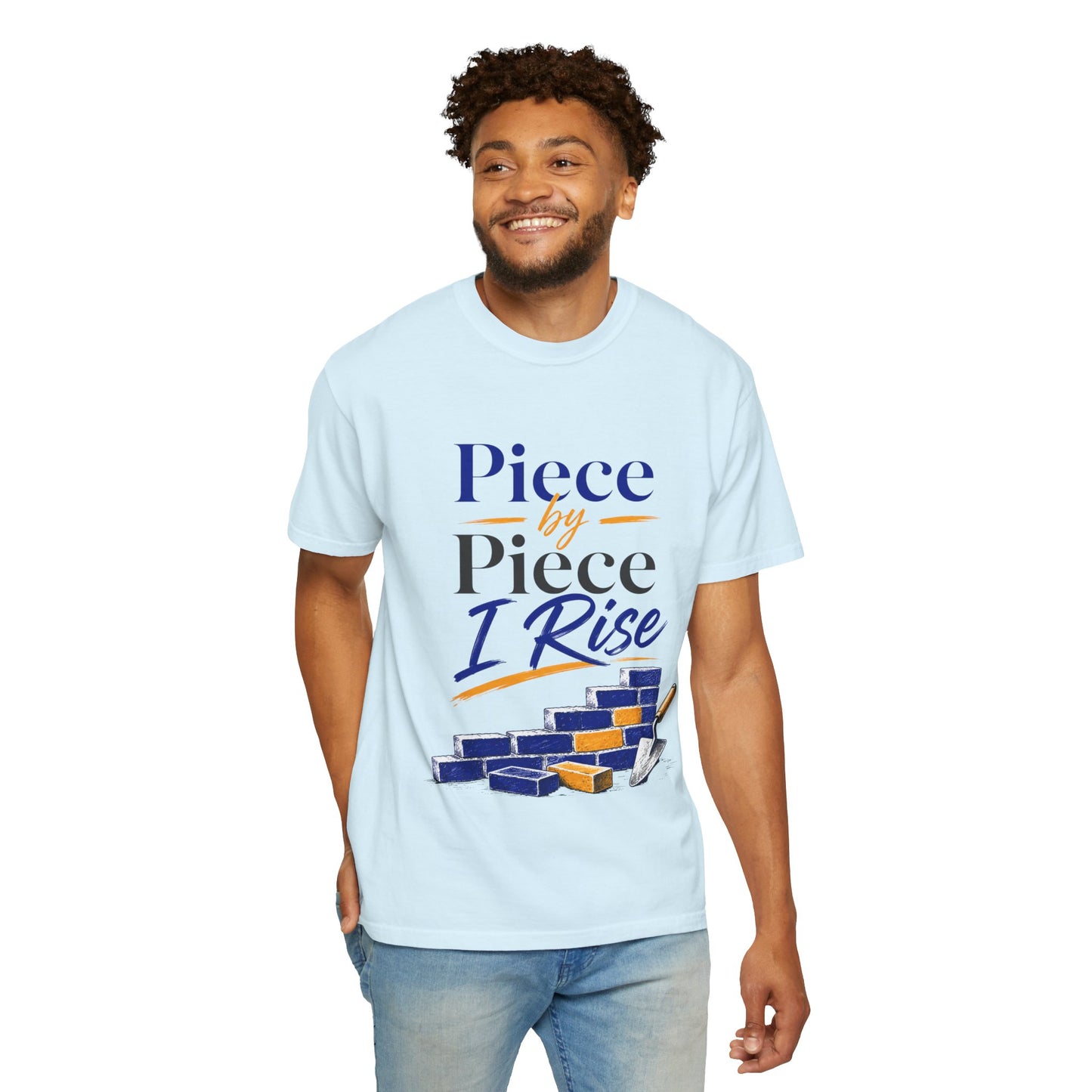 Piece by Piece I Rise T-Shirt — Inspirational Growth Tee