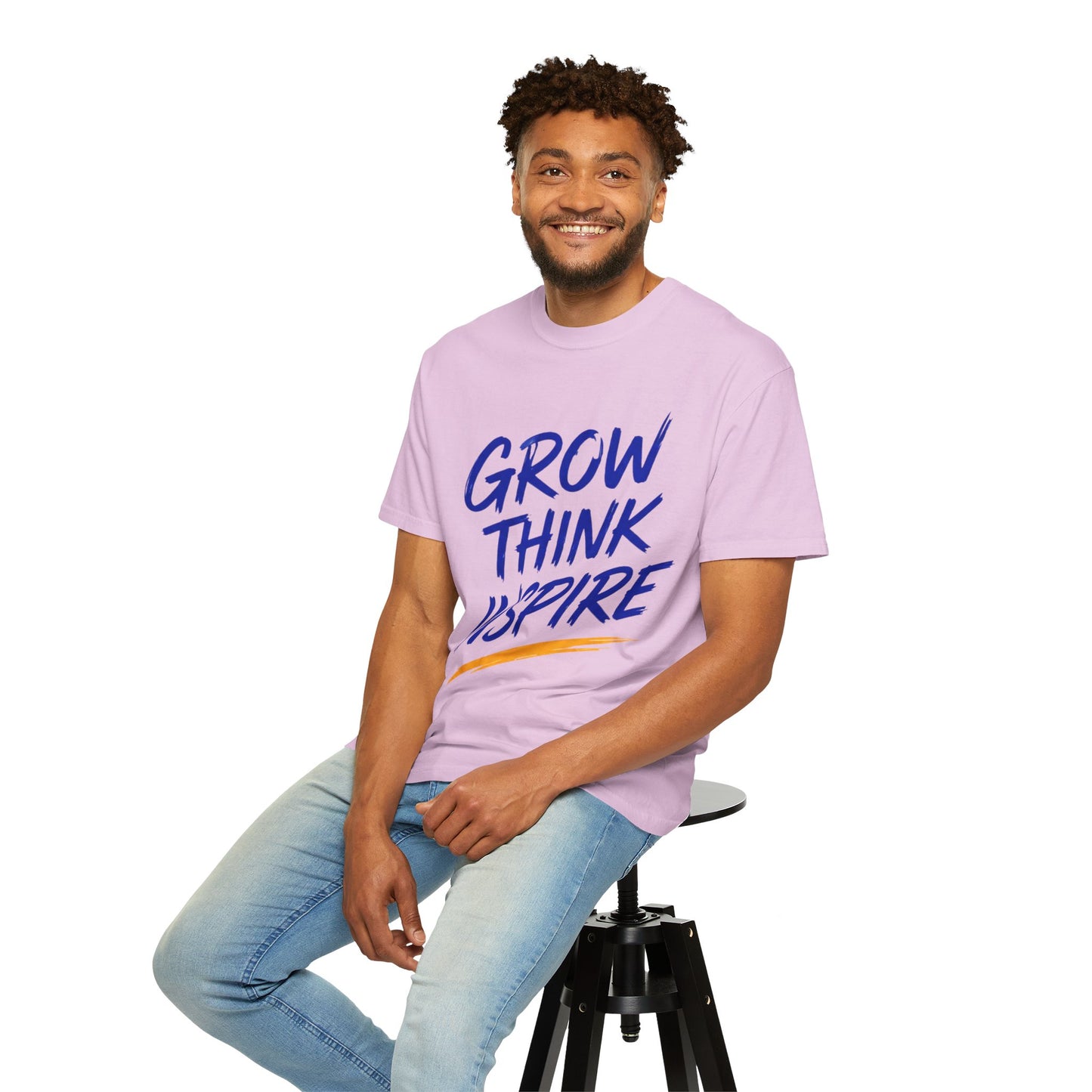 Grow Think Inspire T-Shirt — Motivational Graphic Tee
