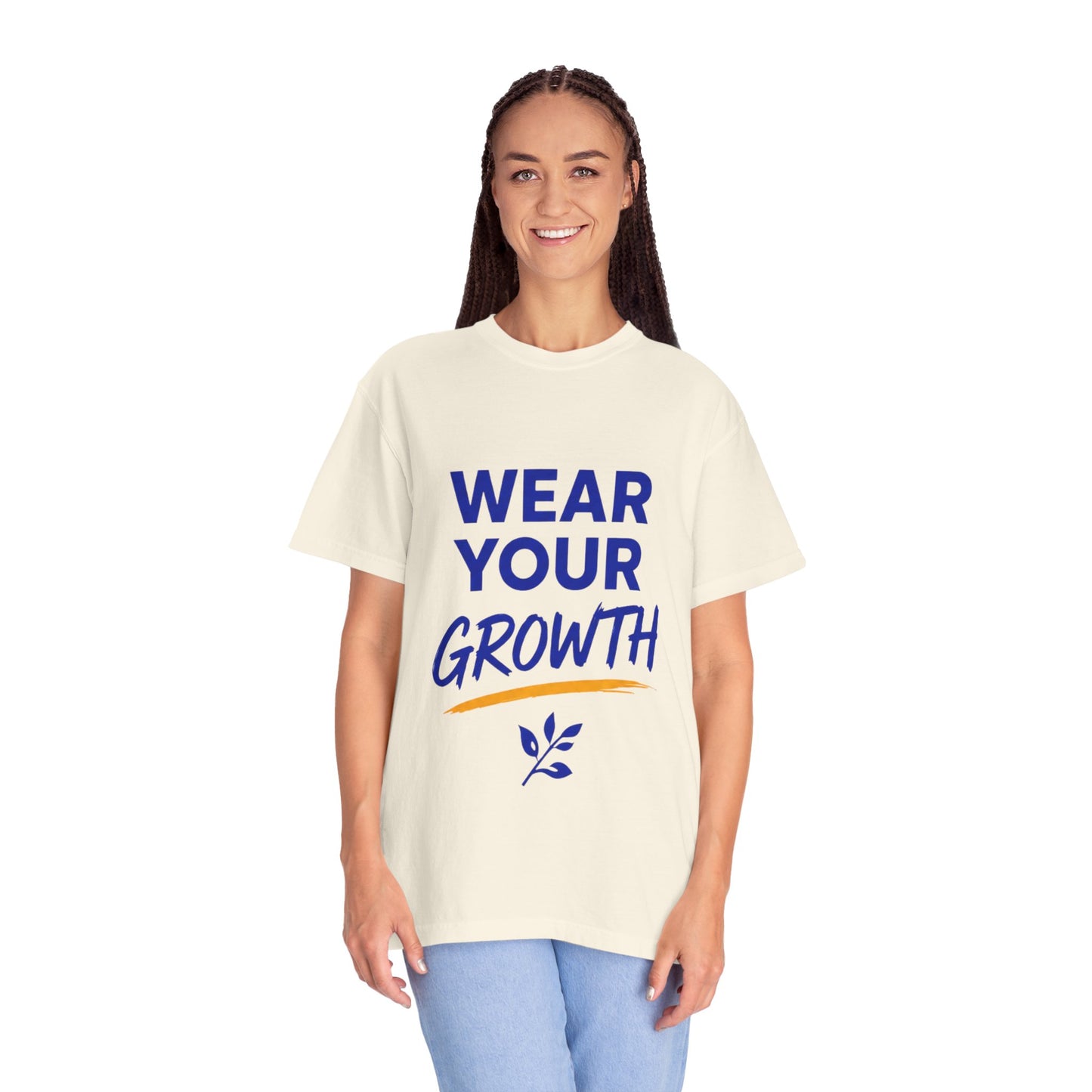 Wear Your Growth T-Shirt — Inspirational Motivational Tee for Personal Development