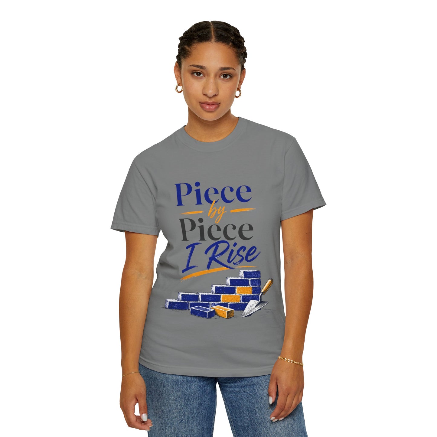 Piece by Piece I Rise T-Shirt — Inspirational Growth Tee