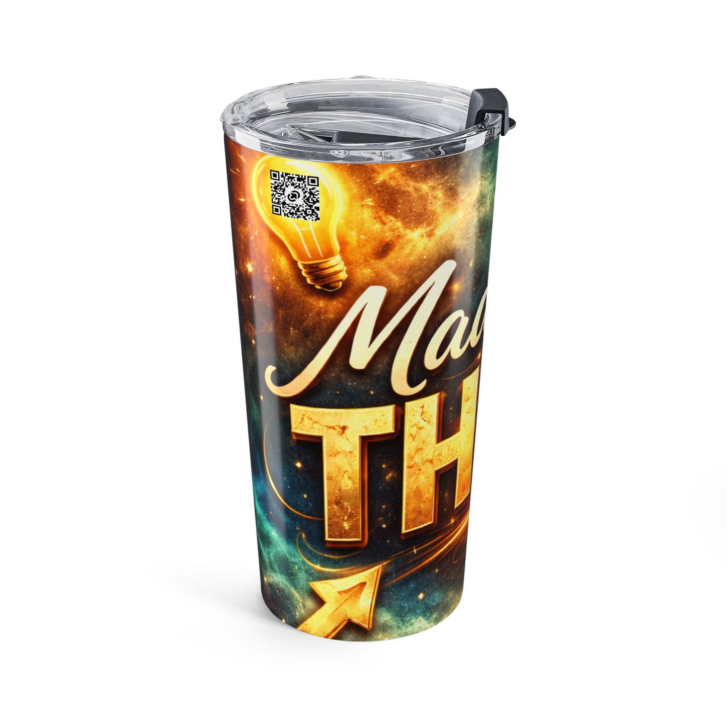 20oz Inspirational Tumbler — “Made You Shine” Cosmic Stainless Travel Mug