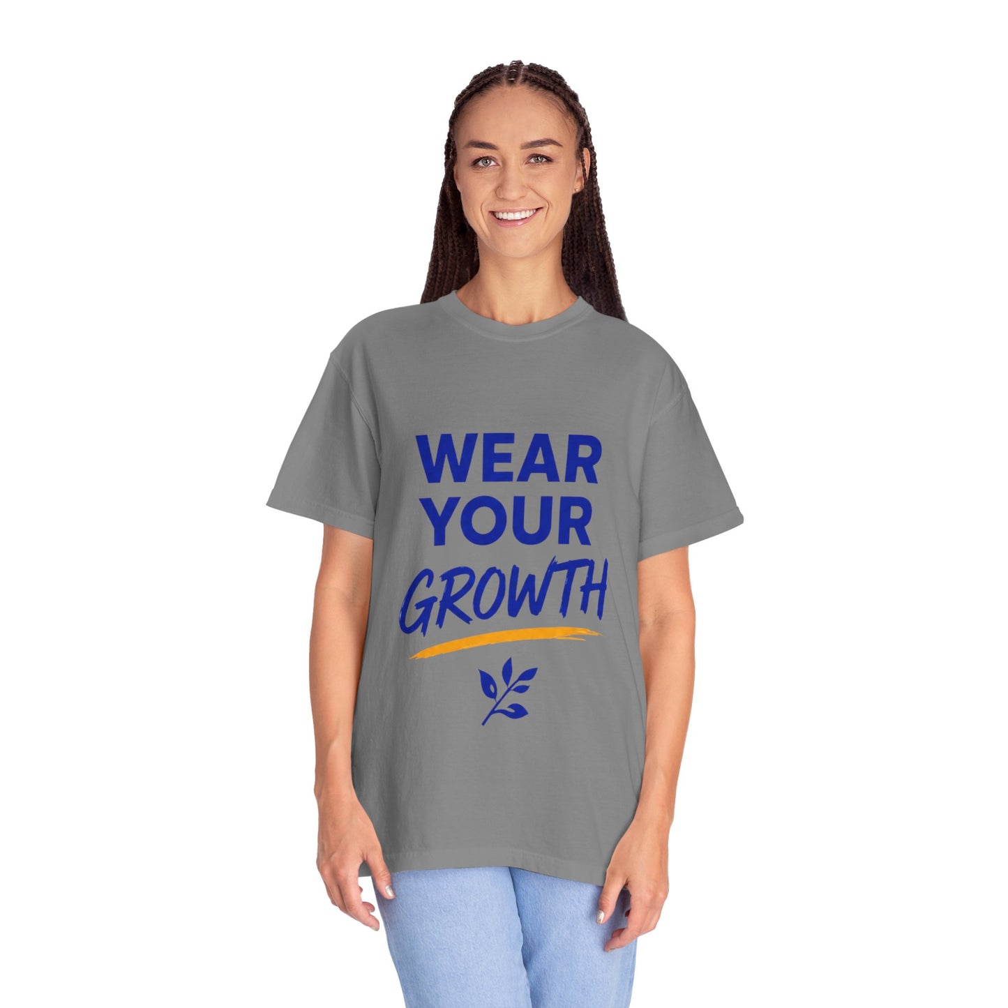 Wear Your Growth T-Shirt — Inspirational Motivational Tee for Personal Development