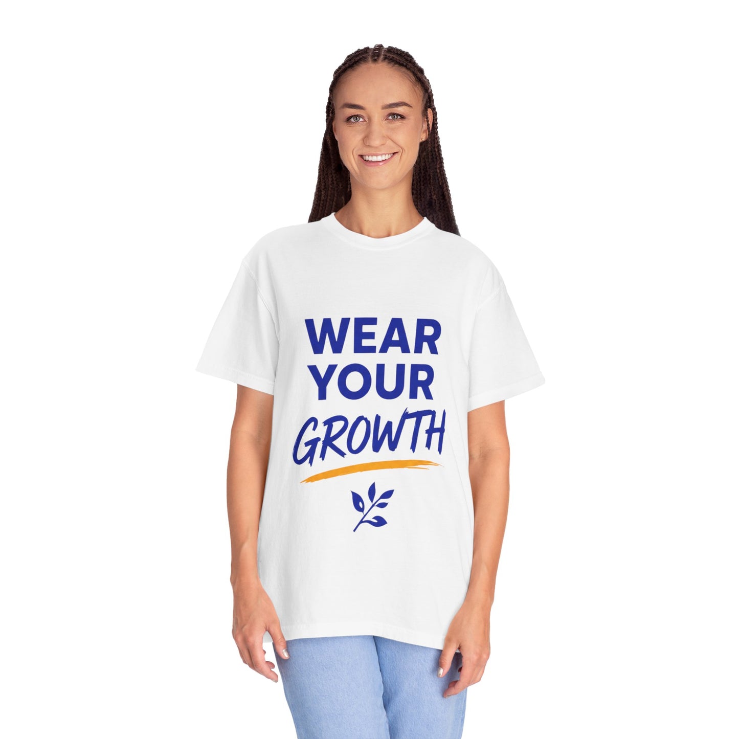 Wear Your Growth T-Shirt — Inspirational Motivational Tee for Personal Development