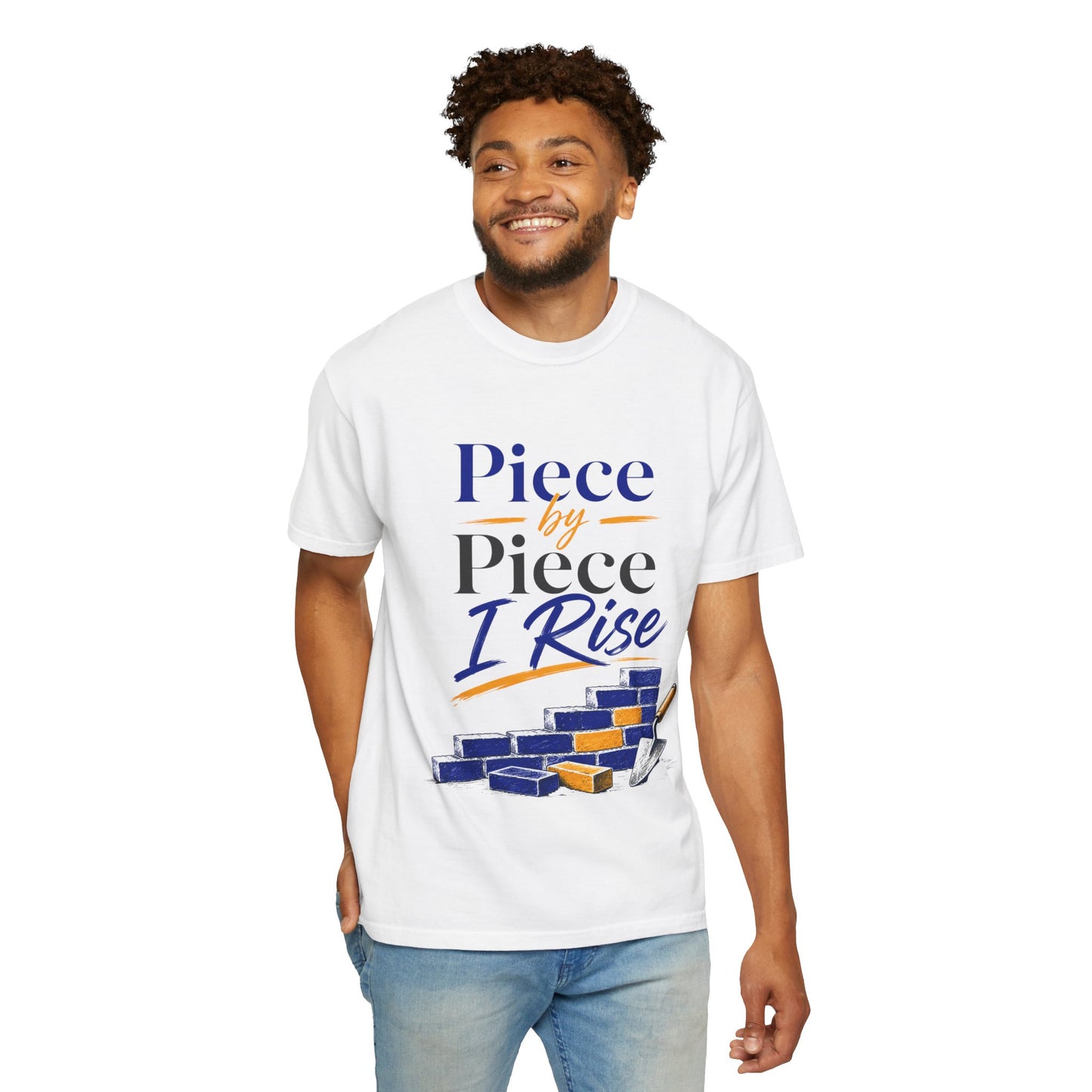 Piece by Piece I Rise T-Shirt — Inspirational Growth Tee