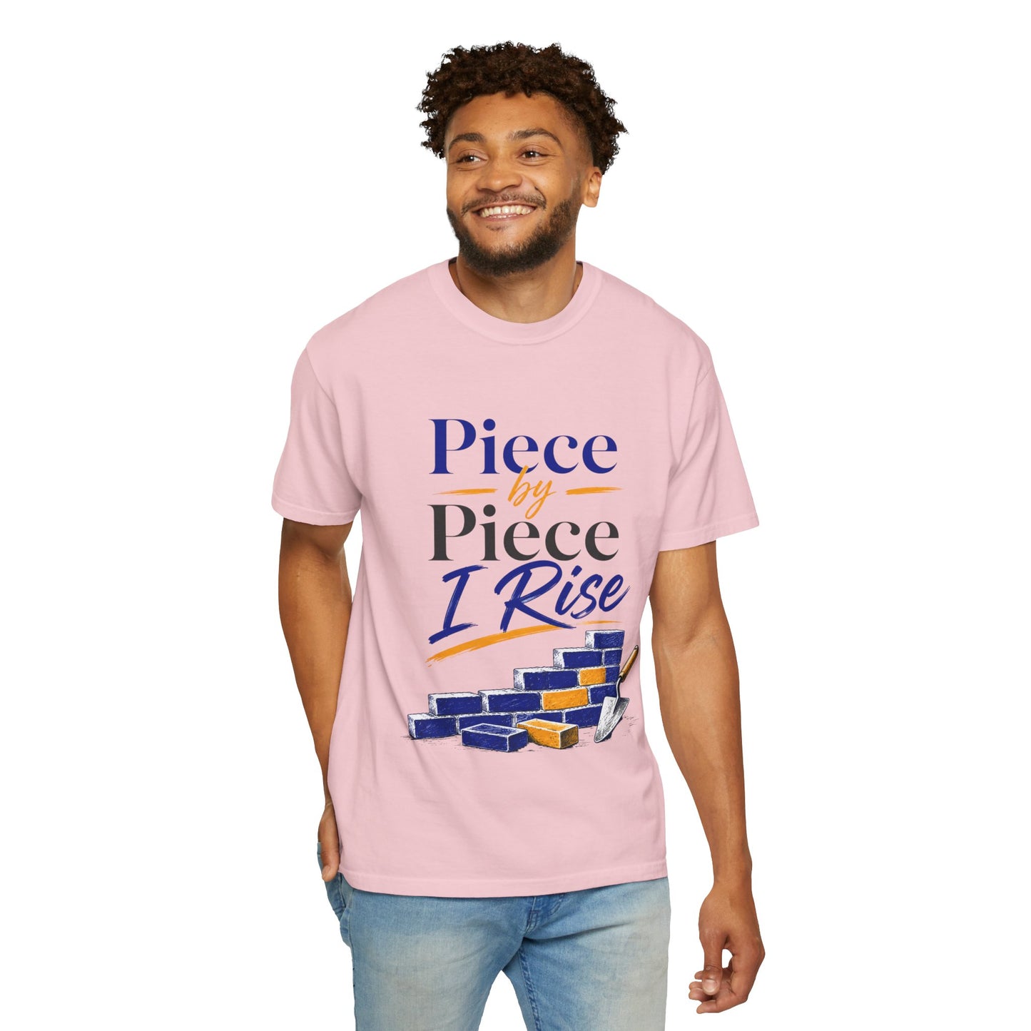 Piece by Piece I Rise T-Shirt — Inspirational Growth Tee