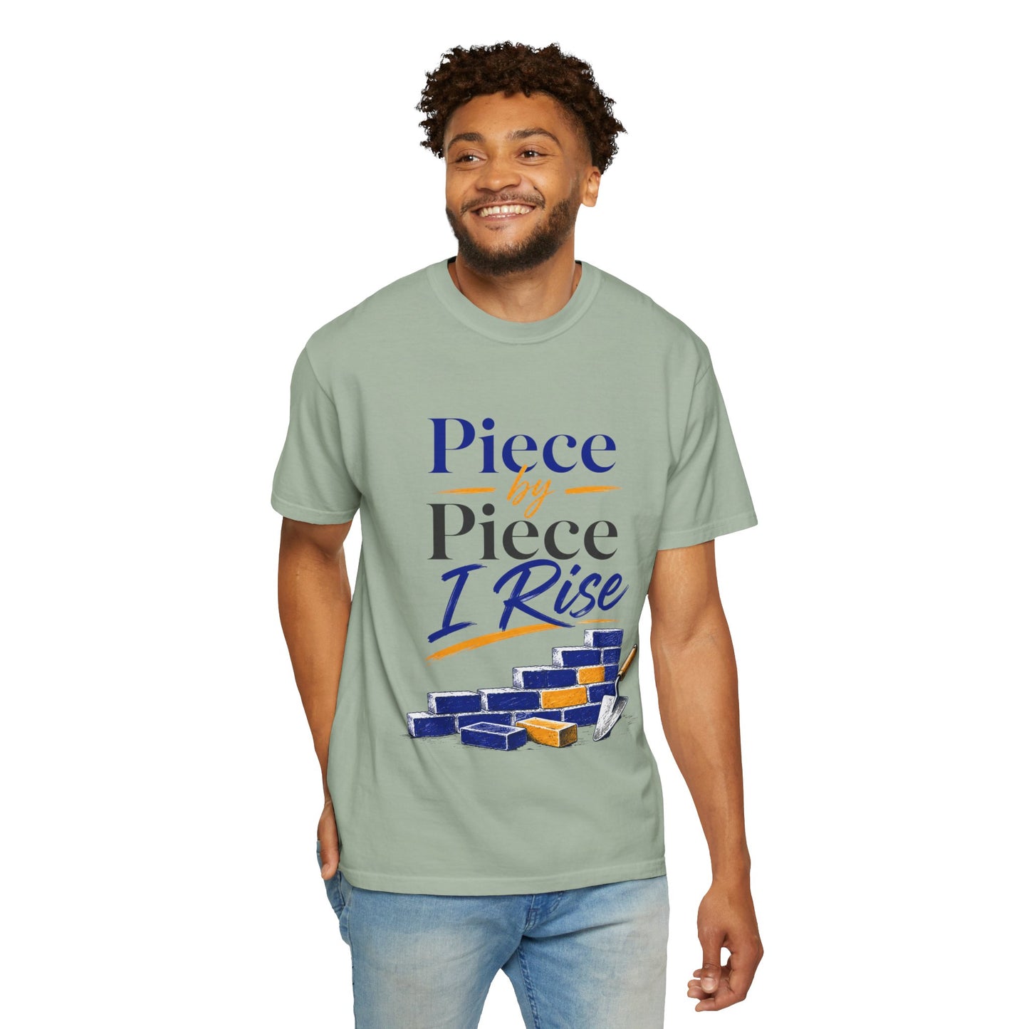 Piece by Piece I Rise T-Shirt — Inspirational Growth Tee