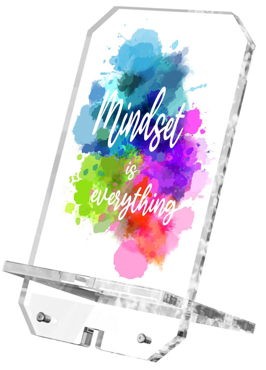 Parxara Inspirational Gifts for Coworkers Bulk Daily Inspirational Quotes for Desk Phone Holder Plus 7.4"x4.3" Affirmation Gifts for Women Emotional Support Office Desk Decor(Mindset Rainbow)
