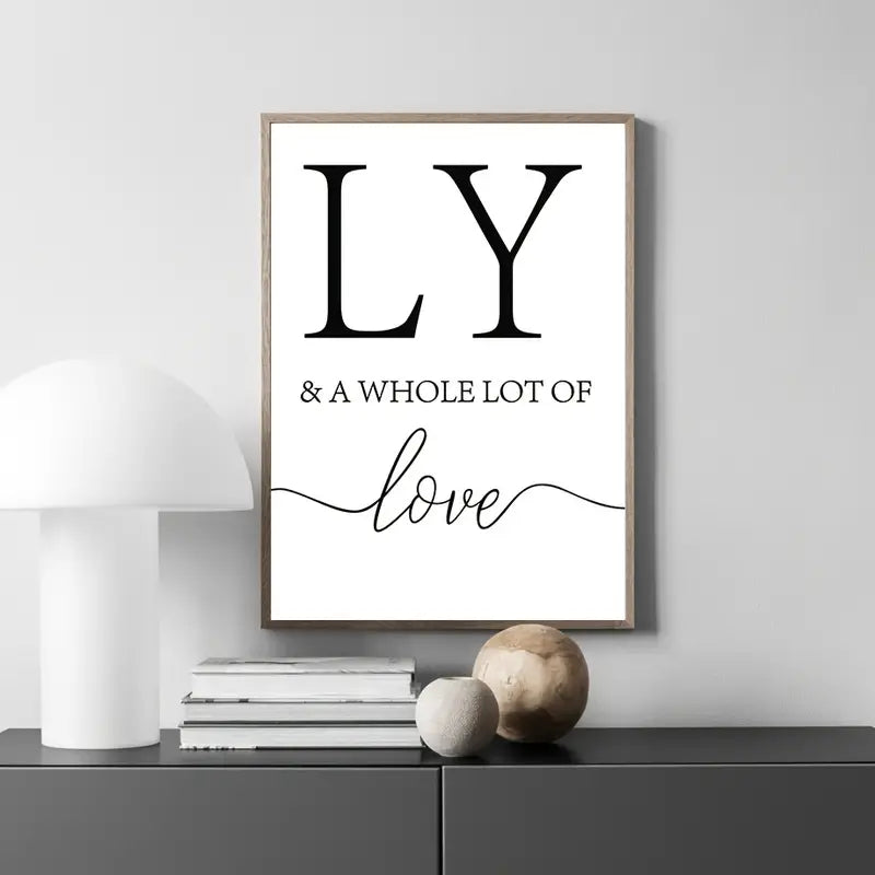 3pcs Love & Family Inspirational Wall Art Canvas Print